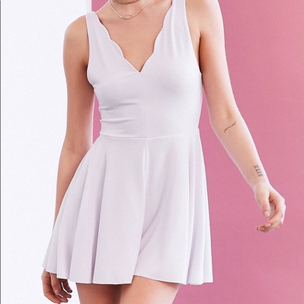 Kimchi Blue Scalloped Romper